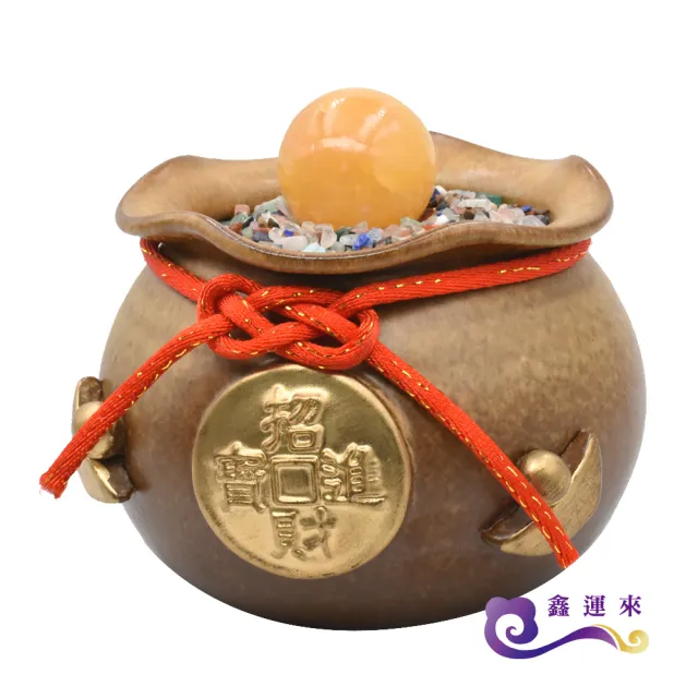 【鑫運來】聚富招財金絲黃玉貔貅組(招財開運首選)