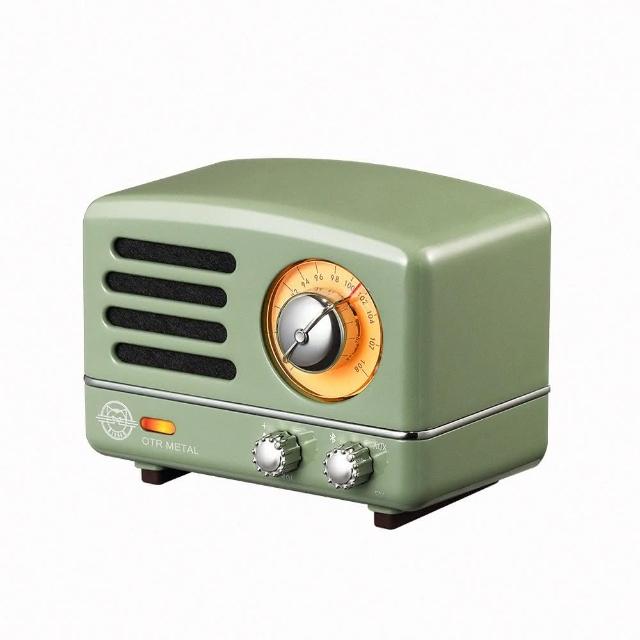 【MUZEN】OTR Metal 經典復刻藍牙隨身音響經典版 科隆綠(改版typeC充電 可AUX輸入音源播放 附復古手提箱)