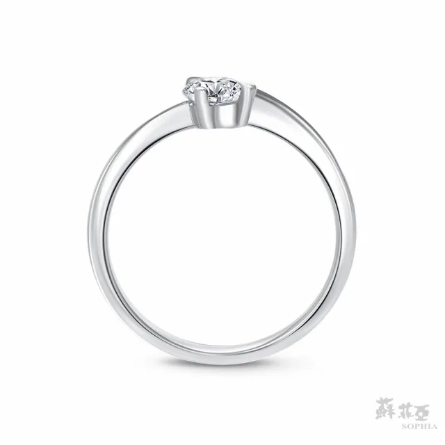 【蘇菲亞珠寶】30分 F/VS2 18K金 傾心 鑽石戒指
