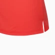 【PING】女款Ｖ型印花高彈立領短袖POLO衫-紅(吸濕排汗/日本素材/GOLF/高爾夫球衫/RA22113-18)