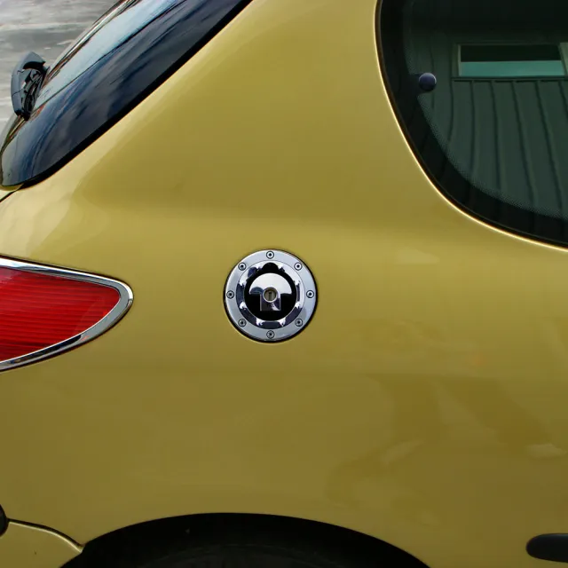 【IDFR】Peugeot 寶獅 206 1998~2006 鍍鉻銀 油箱外蓋 加油蓋貼片 鋁片貼(油箱蓋貼 加油蓋外蓋貼)