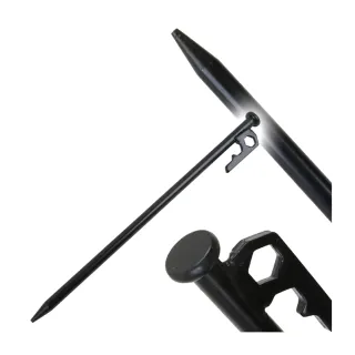 【NUIT 努特】E-SET角頭營釘 25CM直徑9mm 炭素鋼營丁地釘營釘 天幕帳蓬客廳帳篷(NTH2425十入組)