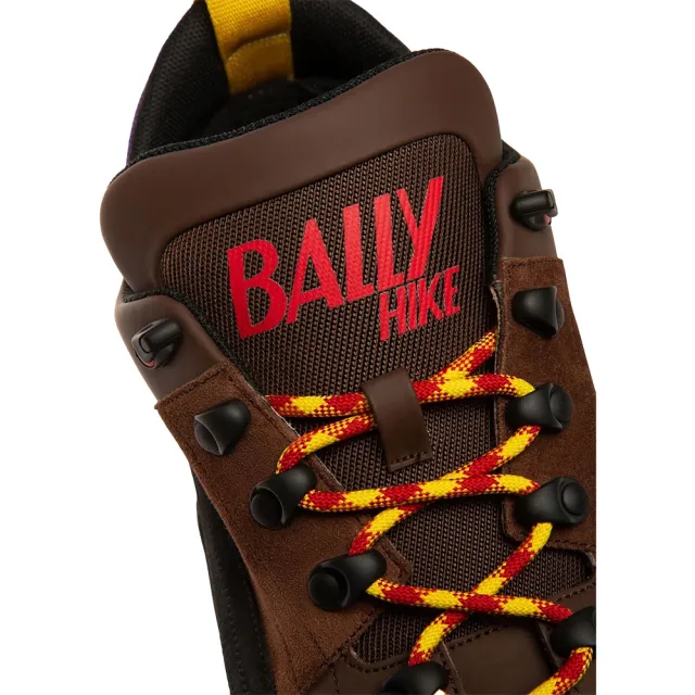 【BALLY】HIKE 棕色拼色登山鞋(棕色登山鞋)