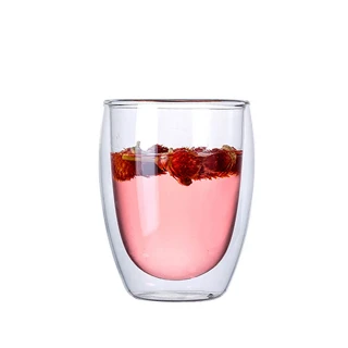 【B&S】350ml 雙層隔熱玻璃杯-2入組(馬克杯 耐熱玻璃 玻璃杯 咖啡杯 隔熱杯 雙層杯 防燙杯)