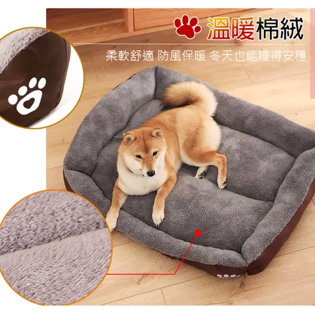 【LIKE PET】加厚款 日韓寵物保暖床墊-XL(禦寒首選/狗窩/貓窩/寵物床/寵物窩/睡床睡墊)