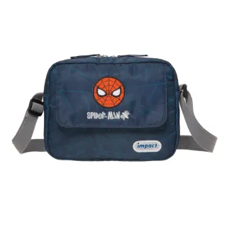 【IMPACT 怡寶】《新品》蜘蛛人側背包（中）-深藍 IMQMVSD03NY(Spider-Man精緻刺繡★重量超輕量135g)