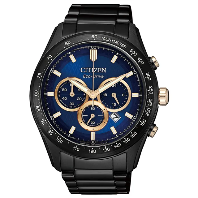 【CITIZEN 星辰】Chronograph 極速潮流三眼競速計時男錶(4款可選)