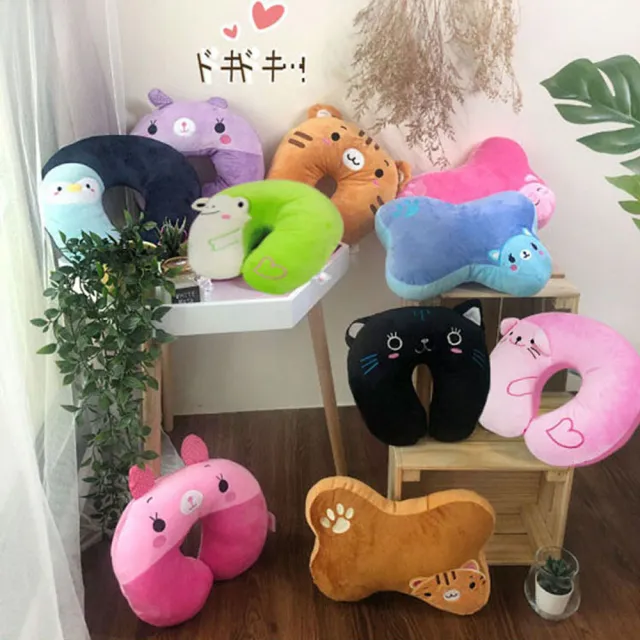 【DTW】動物樂園頸枕骨枕靠墊-頸枕VS骨枕靠墊(任選2個)