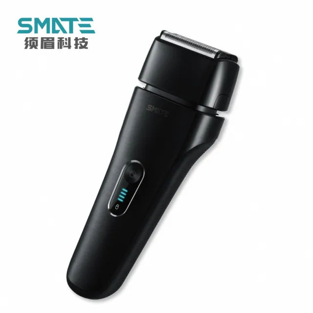 【SMATE 須眉】旗艦4系列刮鬍刀-黑 Type-C快充全機水洗四刀頭(ST-W482)