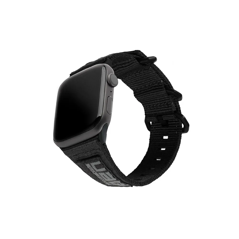 【UAG】Apple Watch 42/44/45/49mm Nato尼龍錶帶-極黑(UAG)