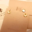 【焦糖小姐 Ms caramelo】925純銀 貝珠耳環