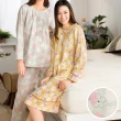 【Wacoal 華歌爾】睡衣-仕女系列 M-L繽紛萬花筒純棉針織印花洋裝 LWZ36423GR(薄荷綠)