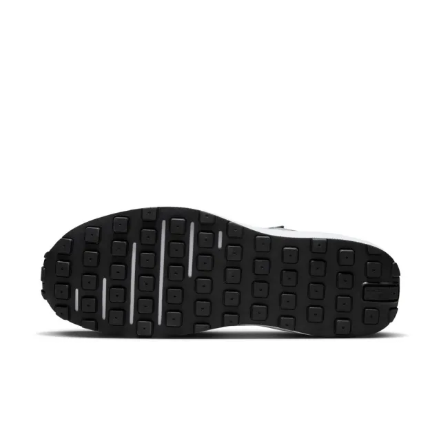 【NIKE 耐吉】WAFFLE ONE 男鞋 黑白 麂皮 復古 半透明網布 小SACAI(DD8014-004)