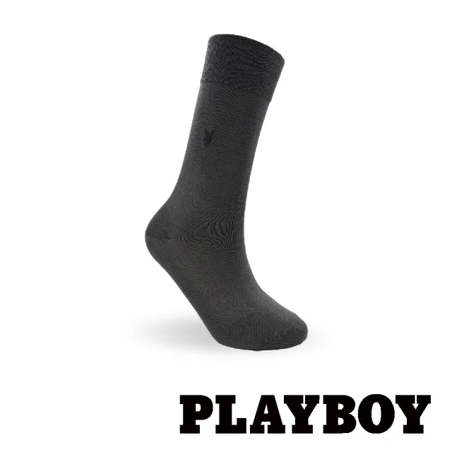 【PLAYBOY】8雙組簡約絲光紳士襪(禮盒/禮物/紳士襪/長襪/男襪)