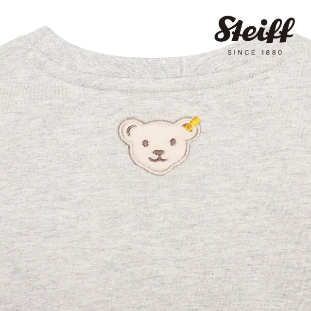【STEIFF】熊頭童裝 大學長袖T 內刷毛(長袖上衣)