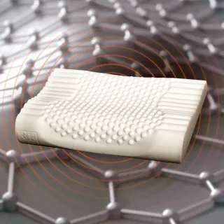 【Embrace 英柏絲】石墨烯人體工學按摩記憶枕 顆粒按摩 冷壓記憶棉 吸震慢回彈 台灣製(防蹣抗菌)