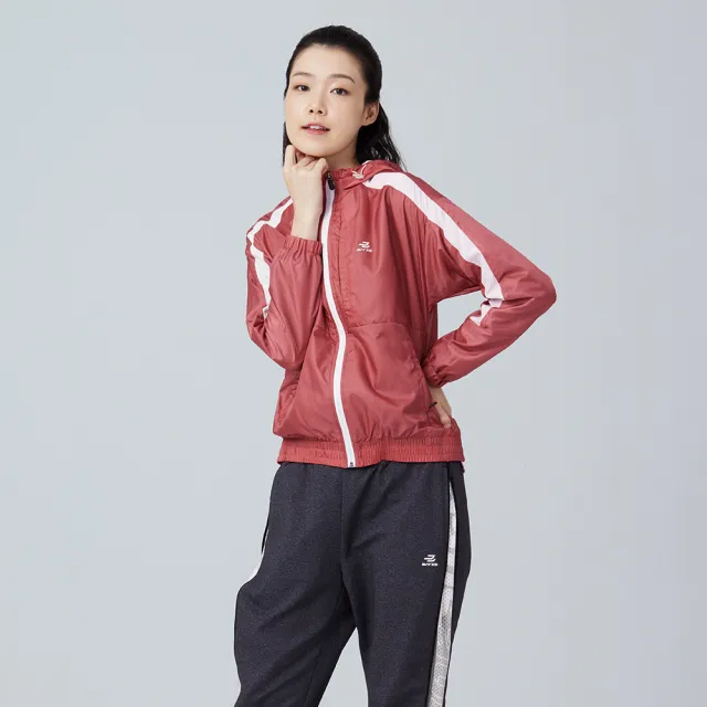 【BATIS 巴帝斯】玩色拼接風衣外套 - 女 - 三色(防風、防潑水)
