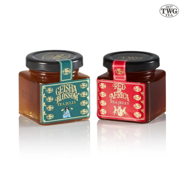 【TWG Tea】雙入茶香果醬禮盒組(蝴蝶夫人& 非洲國寶茶 100公克/罐)