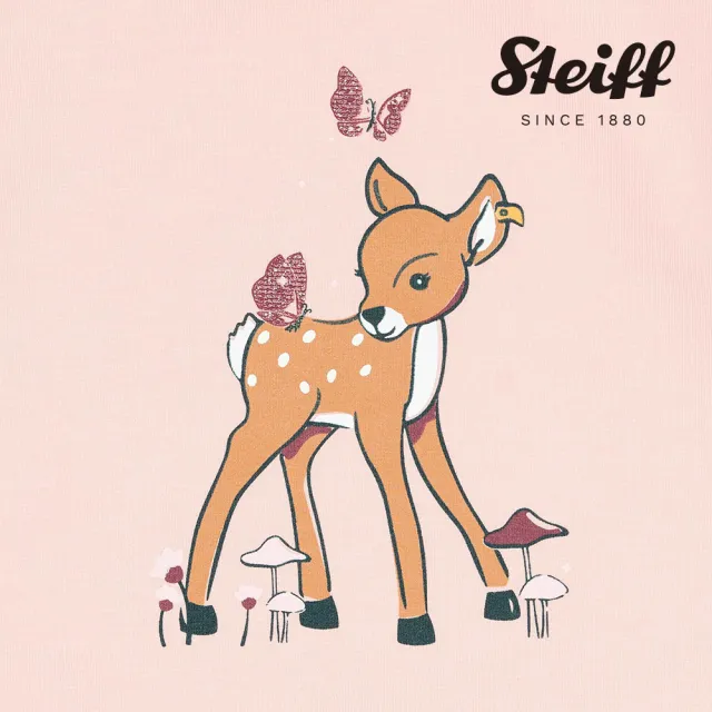 【STEIFF】熊頭童裝 荷葉下擺長袖T恤(長袖上衣)