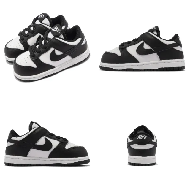 【NIKE 耐吉】童鞋 Dunk Low TDE 熊貓 黑 白 小童 學步鞋 親子鞋 經典款(CW1589-100)