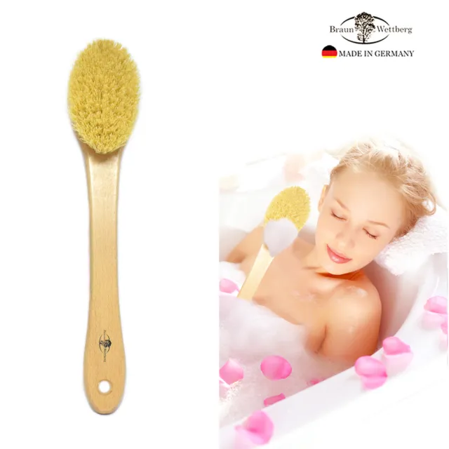 【BRAUN WETTBURG 珀薇】德國製 植物纖維SPA沐浴按摩刷(厚刷/沐浴按摩美容潔顏/10週年慶)(其他規格)