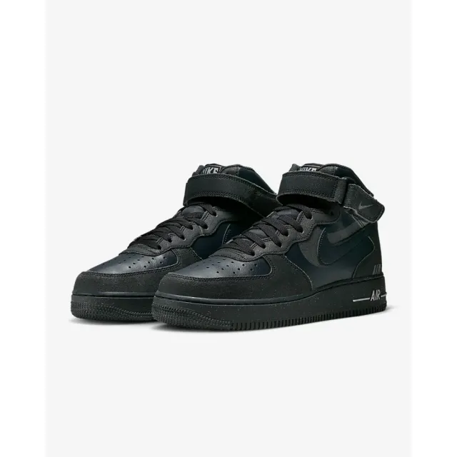 NIKE 耐吉】休閒鞋運動鞋AIR FORCE 1 MID 07 LX 男鞋黑灰(DQ7666001