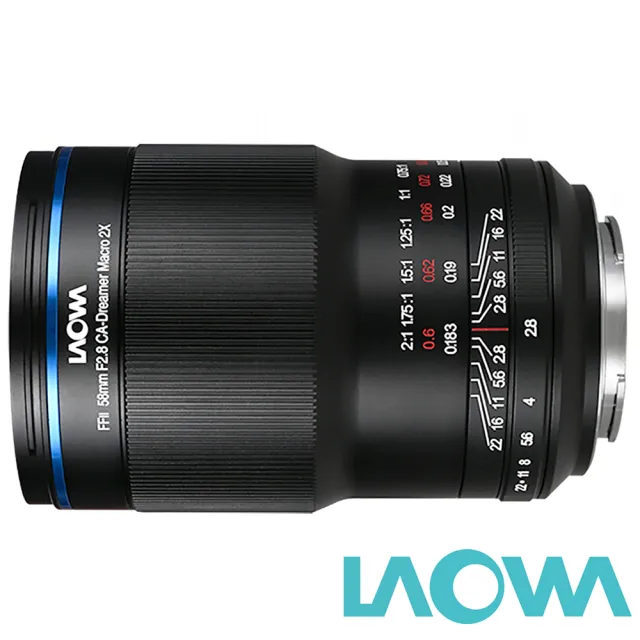 【LAOWA 】老蛙 58mm F2.8 CA-Dreamer Macro 2X (公司貨) 標準定焦鏡頭 微距 手動鏡頭 全片幅無微單眼鏡頭