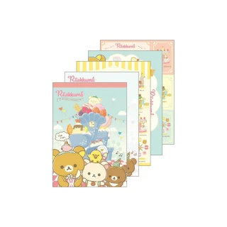 【San-X】拉拉熊 甜點樂園系列 彩色便條本 甜(文具雜貨)
