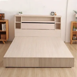 【ASSARI】本田房間組二件  插座床箱+6分床底(單大3.5尺)