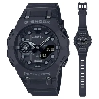 【CASIO 卡西歐】G-SHOCK 藍牙 碳纖維核心防護構造雙顯手錶(GA-B001-1A)