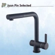 【Jyun Pin 駿品裝修】不鏽鋼廚房伸縮龍頭 金屬黑 4分出水(ART-80193OB)