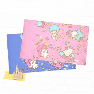 【享夢城堡】信封枕套2入(HELLO KITTY 55週年太空風-粉.紫)