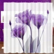 高質感特級加厚防潑水浴簾-紫羅蘭(浴簾/窗簾/防潑水)