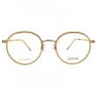 【CARIN】光學眼鏡 圓框款 NewJeans代言(透膚色 玫瑰金#ELLE+ C2)