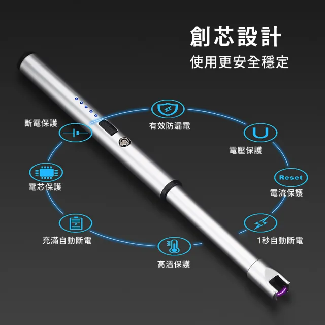 【點火神器】USB脈衝電弧點火槍(打火機 噴火槍 防風打火機 電子點火 烤肉)