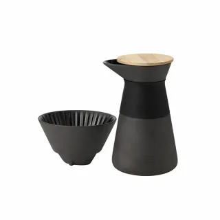 【Stelton】Theo石陶滴漏式咖啡壺附竹蓋