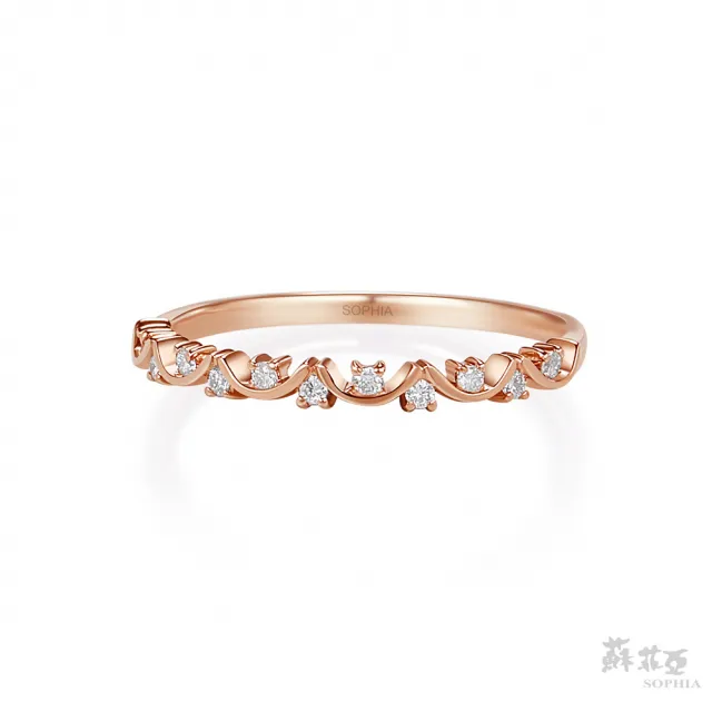 【蘇菲亞珠寶】18K玫瑰金 克萊爾 鑽石戒指