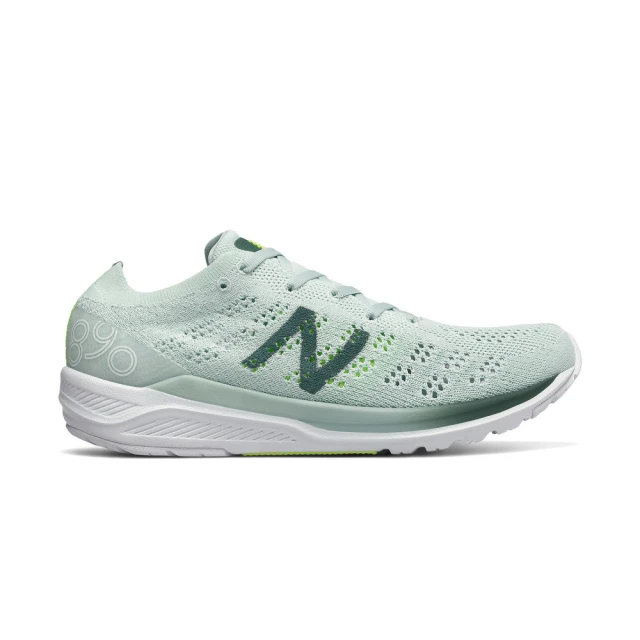 NEW BALANCE 女 慢跑鞋 運動 路跑 B楦 890 v7 輕量 透氣 紐巴倫 蘋果綠(W890BG7B)