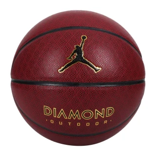 【NIKE 耐吉】JORDAN DIAMOND OUTDOOR 8P 7號籃球-室外 深酒紅黑金(J100825289107)
