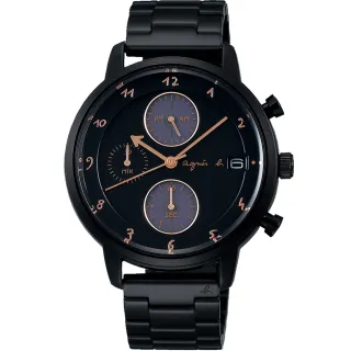【agnes b.】give Love 法式愛戀太陽能手錶-40mm 新年禮物(BZ6005X1/VR43-KLJ0SD)
