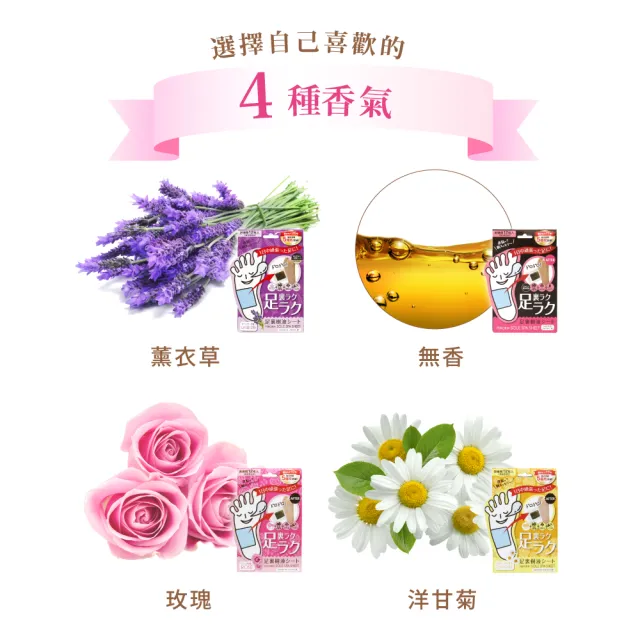 【PERORIN】木酢樹液足貼12枚入x3盒(日本製/無香/玫瑰/洋甘菊/薰衣草)