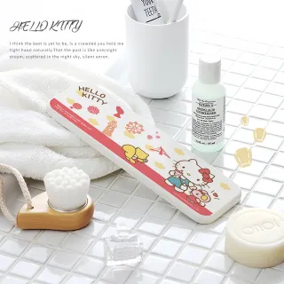 【收納王妃】Sanrio三麗鷗 hello kitty 凱蒂貓 硬式珪藻土 吸水 洗漱墊 防潮(尺寸:24X8X0.9CM)