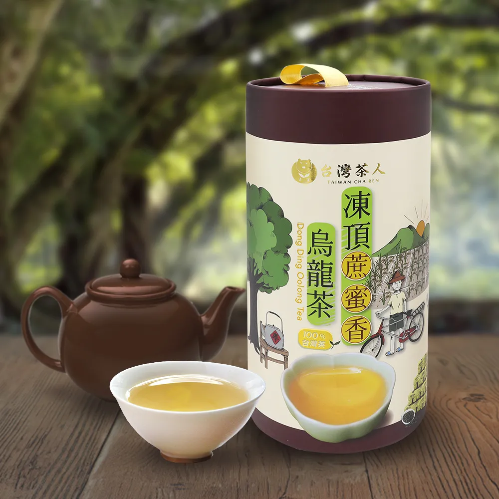 【台灣茶人】100%台灣茶系列 凍頂蔗蜜香烏龍(50Gx10包/1罐組)