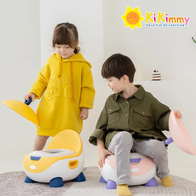 【kikimmy】蛋型兒童輔助學習馬桶(小馬桶/戒尿布/可掀蓋便盆)