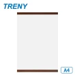 【TRENY】海報A4證書展示廣告框-直式胡桃