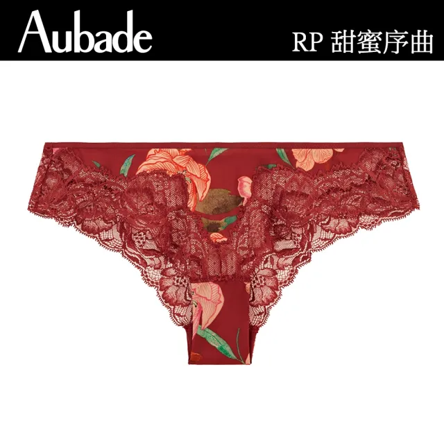 【Aubade】甜蜜序曲印花低腰三角褲-RP(赭紅)