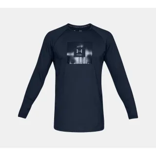 【UNDER ARMOUR】長厚T-Shirt 男款 長袖上衣 深藍(1320946-408)