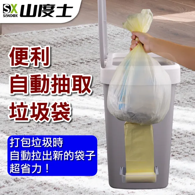 【Sandox 山度士】1大2小超值下殺 自動抽換袋20L+12L按壓彈蓋式垃圾桶(按壓彈蓋式垃圾桶)