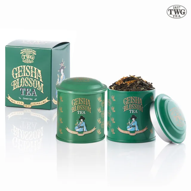 【TWG Tea】迷你茶罐雙入組 蝴蝶夫人之茶 20gx2罐(Geisha Blossom Tea;綠茶)