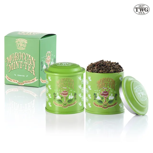 【TWG Tea】迷你茶罐雙入組  摩洛哥薄荷綠茶 20gx2罐(Moroccan Mint Tea;綠茶)